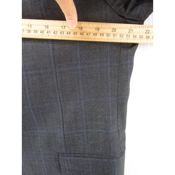 Hickey Freeman Blazer 42 Jacket Worsted Wool Sport Coat Nordstorm Check - Picture 5 of 14